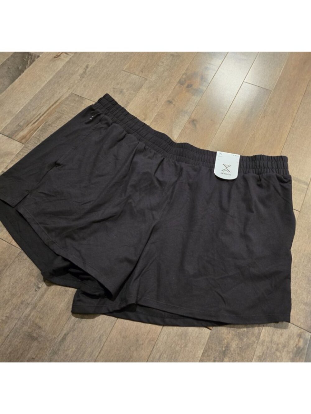 Xersion Womens Black Athletic Shorts 5" Mid-Rise 1x - Picture 4 of 12